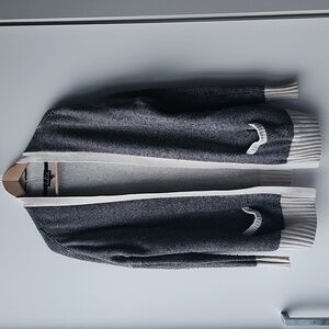 Talula Aritzia Viscose Wool Cashmere Blend Melange Oversized Open Knit Cardigan